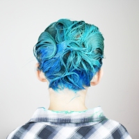 Why I let my son dye his hair blue