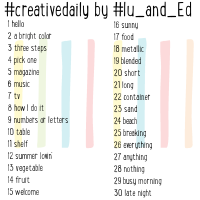 June's Creative Daily prompts!
